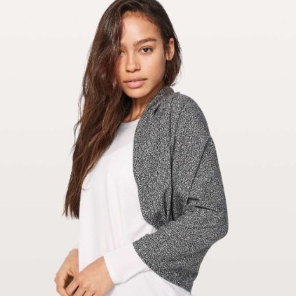 Lululemon Vinyasa Scarf *Rulu  Reconnect Jacquard Running Luon White Black - Picture 2 of 4